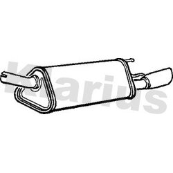 Rear Muffler KLARIUS GM233J OE Ref 5852858