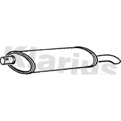 Rear Muffler KLARIUS GM26L OE Ref 852061