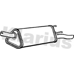 Rear Muffler KLARIUS GM306C OE Ref 5852044