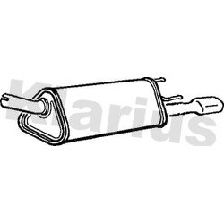Rear Muffler KLARIUS GM392B OE Ref 5852082