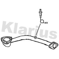 Exhaust Pipe KLARIUS GM394X OE Ref 9202894