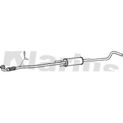 Centre Muffler KLARIUS GM432Q OE Ref 5852128