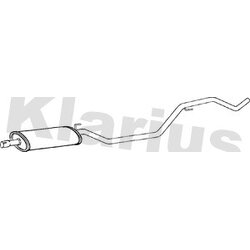 Centre Muffler KLARIUS GM445X OE Ref 24447474