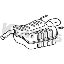 Rear Muffler KLARIUS GM447V OE Ref 13101997