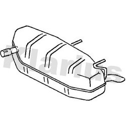 Rear Muffler KLARIUS GM449Q OE Ref 24462361