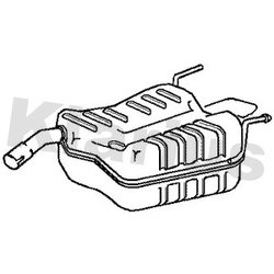 Rear Muffler KLARIUS GM452L OE Ref 24421936
