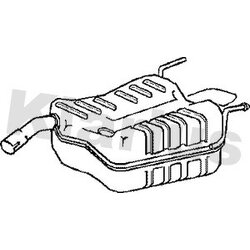 Rear Muffler KLARIUS GM456G OE Ref 5852179