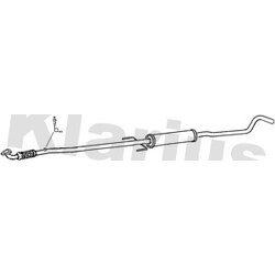 Centre Muffler KLARIUS GM474E OE Ref 5852481