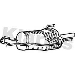 Rear Muffler KLARIUS GM533T OE Ref 24454219