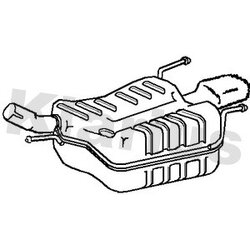 Rear Muffler KLARIUS GM557H OE Ref 13122711