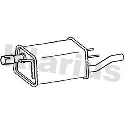 Rear Muffler KLARIUS GM628D OE Ref 13107612