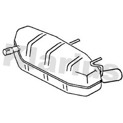 Rear Muffler KLARIUS GM635T OE Ref 13211359
