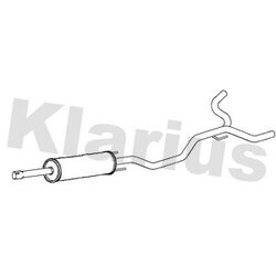 Centre Muffler KLARIUS GM653Q OE Ref 24454037