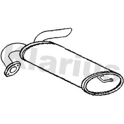 Rear Muffler KLARIUS GM659H OE Ref 96469506