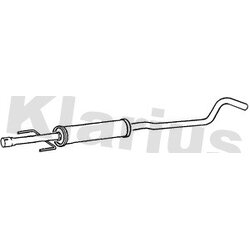 Centre Muffler KLARIUS GM663C OE Ref 93365216