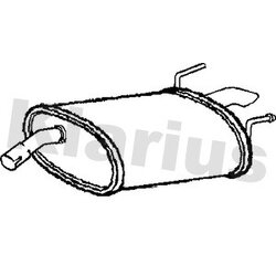 Rear Muffler KLARIUS GM708K OE Ref 13311554