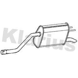 Rear Muffler KLARIUS GM741L OE Ref 95507083