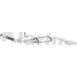 Centre Muffler KLARIUS GM798D OE Ref 13263398