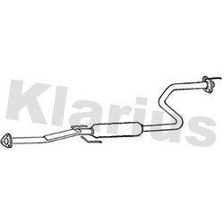 Centre Muffler KLARIUS HA161L OE Ref 18220SR3E23