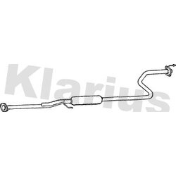 Centre Muffler KLARIUS HA229L OE Ref 18220S04E11