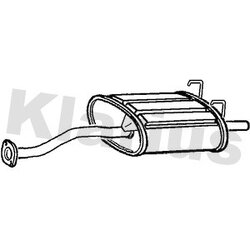 Rear Muffler KLARIUS HA249H OE Ref 18307SR2J42