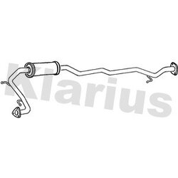 Centre Muffler KLARIUS HA319E OE Ref 8671015305
