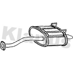 Rear Muffler KLARIUS HA323A OE Ref 18030S6DE00