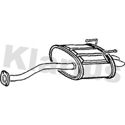 Rear Muffler KLARIUS HA329P OE Ref 18030S6EE10