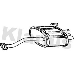 Rear Muffler KLARIUS HA333J OE Ref 18307S5VE02