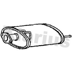 Rear Muffler KLARIUS HA335G OE Ref 18035SEAJ01