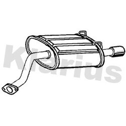 Rear Muffler KLARIUS HA337D OE Ref 18030SCAE00