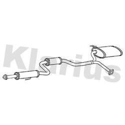 Rear Muffler KLARIUS HA421E OE Ref 18030SEDE01