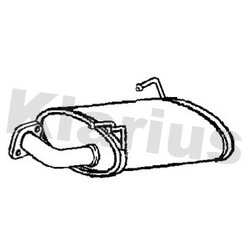 Rear Muffler KLARIUS HA422D OE Ref 18035SEDE00