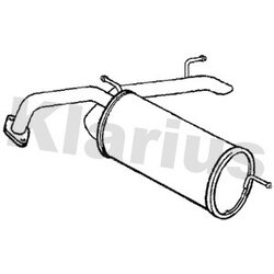 Rear Muffler KLARIUS HA477X OE Ref 18307TV1E01