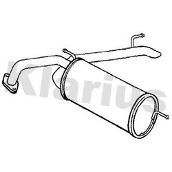 Rear Muffler KLARIUS HA495W OE Ref 18307TB9G01