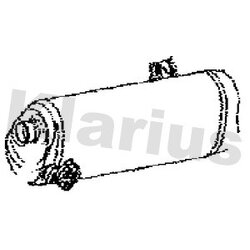 Rear Muffler KLARIUS HY221Q OE Ref 287301J300