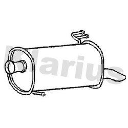 Rear Muffler KLARIUS HY225K OE Ref 287301P300