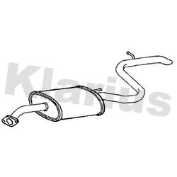 Rear Muffler KLARIUS HY234X OE Ref 287002L590