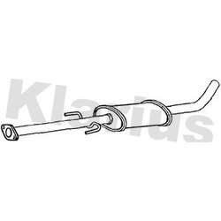 Centre Muffler KLARIUS HY237T OE Ref 287002R000