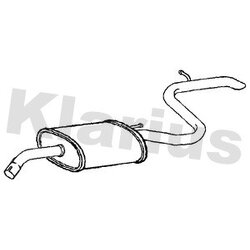 Rear Muffler KLARIUS HY239P OE Ref 287001H070