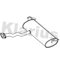 Rear Muffler KLARIUS HY263E OE Ref 287003U700