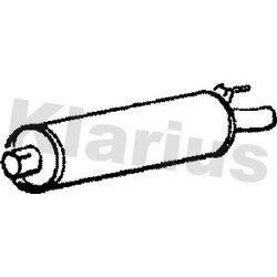 Rear Muffler KLARIUS JR195D OE Ref CAC2494