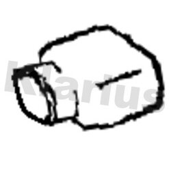 Exhaust Tip KLARIUS KA105K OE Ref 287002E623