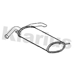 Rear Muffler KLARIUS KA109E OE Ref 287101Y201