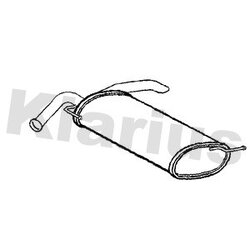 Rear Muffler KLARIUS KA112B OE Ref 287101Y301