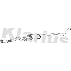 Centre Muffler KLARIUS KA37E OE Ref 2861007102