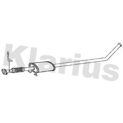 Centre Muffler KLARIUS KA64P OE Ref 286101Y200
