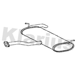 Rear Muffler KLARIUS KA94W OE Ref 287003U300
