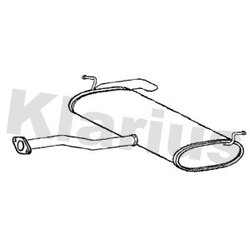 Rear Muffler KLARIUS KA96T OE Ref 287003U500