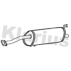 Rear Muffler KLARIUS KA97Q OE Ref 28710-1W450